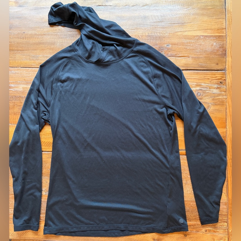 Zella Men's Jet Black Long Sleeve Thin Technical Shirt